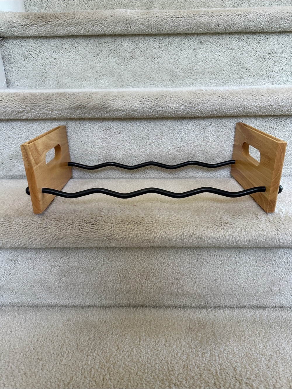 Wood and Metal Wine Rack - Picture 3 of 9